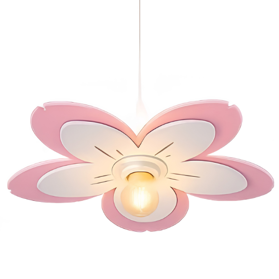 Lustre Flor Amarelo e Branco - Lustre Para Quarto Infantil